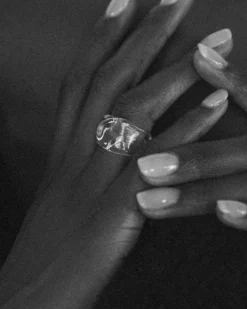 Annika Inez Glassy Foldover Ring