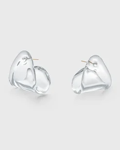 Annika Inez Glossy Fold Over Earrings