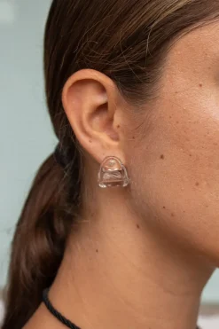 Annika Inez Glossy Fold Over Earrings