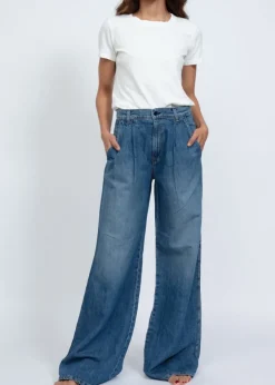 ASKK NY Light Weight Pleated Trouser Denim