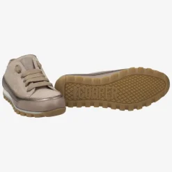 Candice Cooper Janis Low Sneaker Strip Taupe Gold Metallic