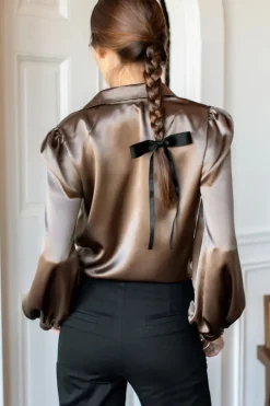 Emerson Fry Frankie Blouse in Latte