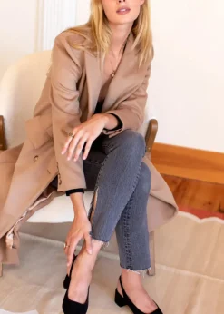 Emerson Fry Lou Walking Slingback in Black Suede