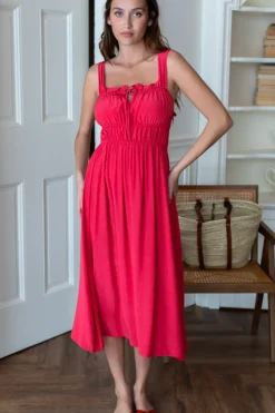 Emerson Fry Pipa Dress in Rococco Red