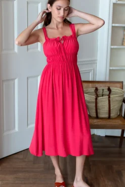 Emerson Fry Pipa Dress in Rococco Red