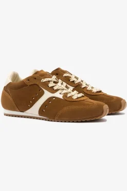 Larroude Stella Sneaker Trainer in Pecan