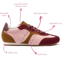 Larroude Stella Sneaker Trainer in Tulip