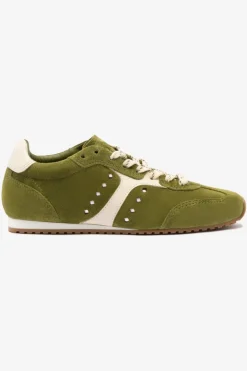 Larroude Stella Sneaker Trainer in Seaweed