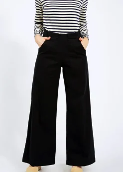 Long Sabrina Denim Pants | Black