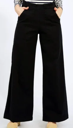 Long Sabrina Denim Pants | Black