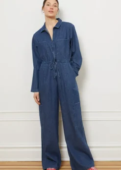Loup Spencer Jumpsuit Indigo Denim