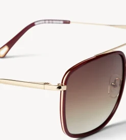 Machete Amelia Sunglasses in Oxblood