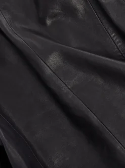 Maha Ethically Made Black Leather Moto Jacket