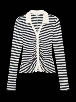 Nation LTD Ami Henley Pointelle Stripe