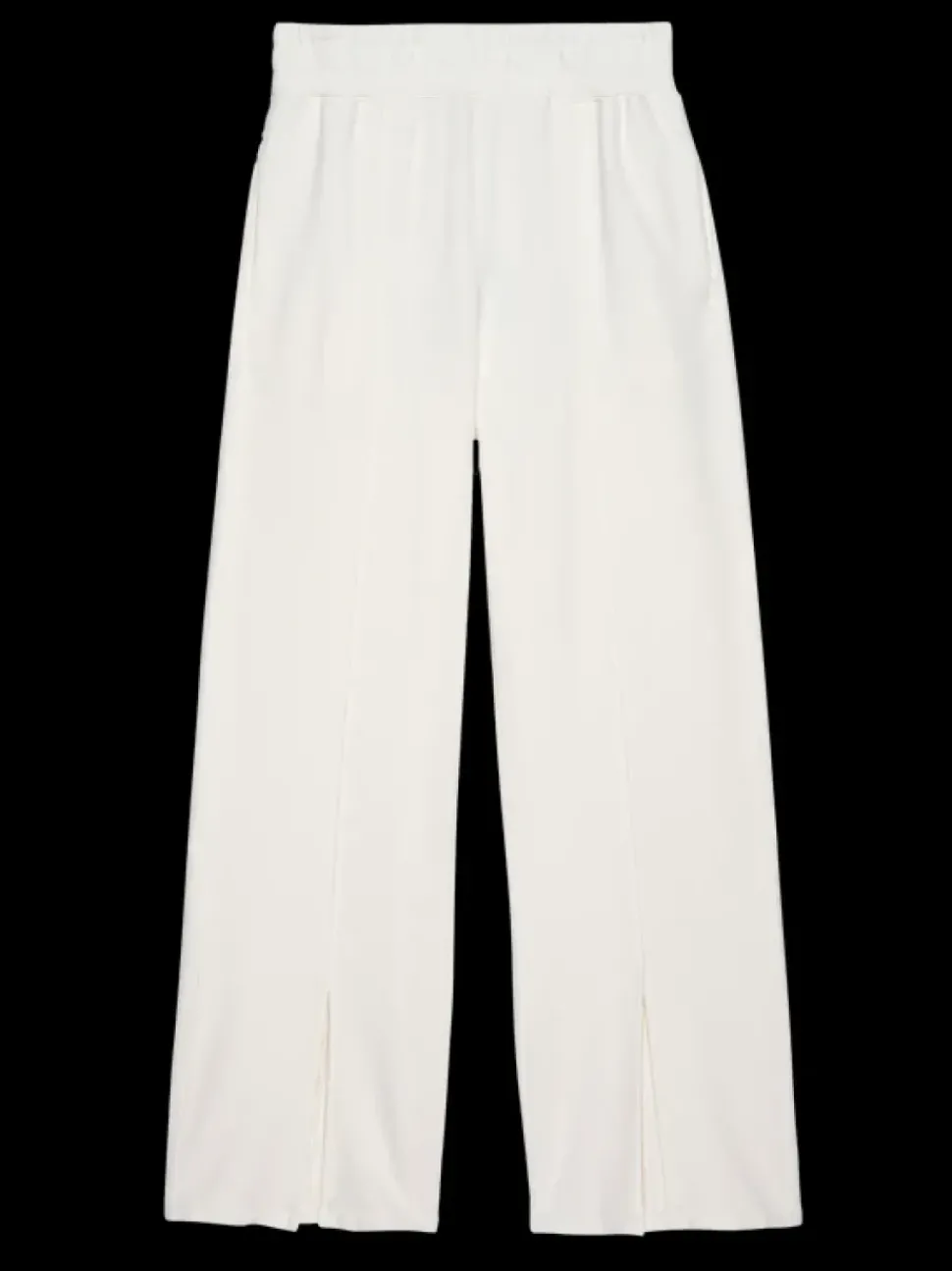 Nation LTD Lincoln Front Slit Knit Pant in Porcelain