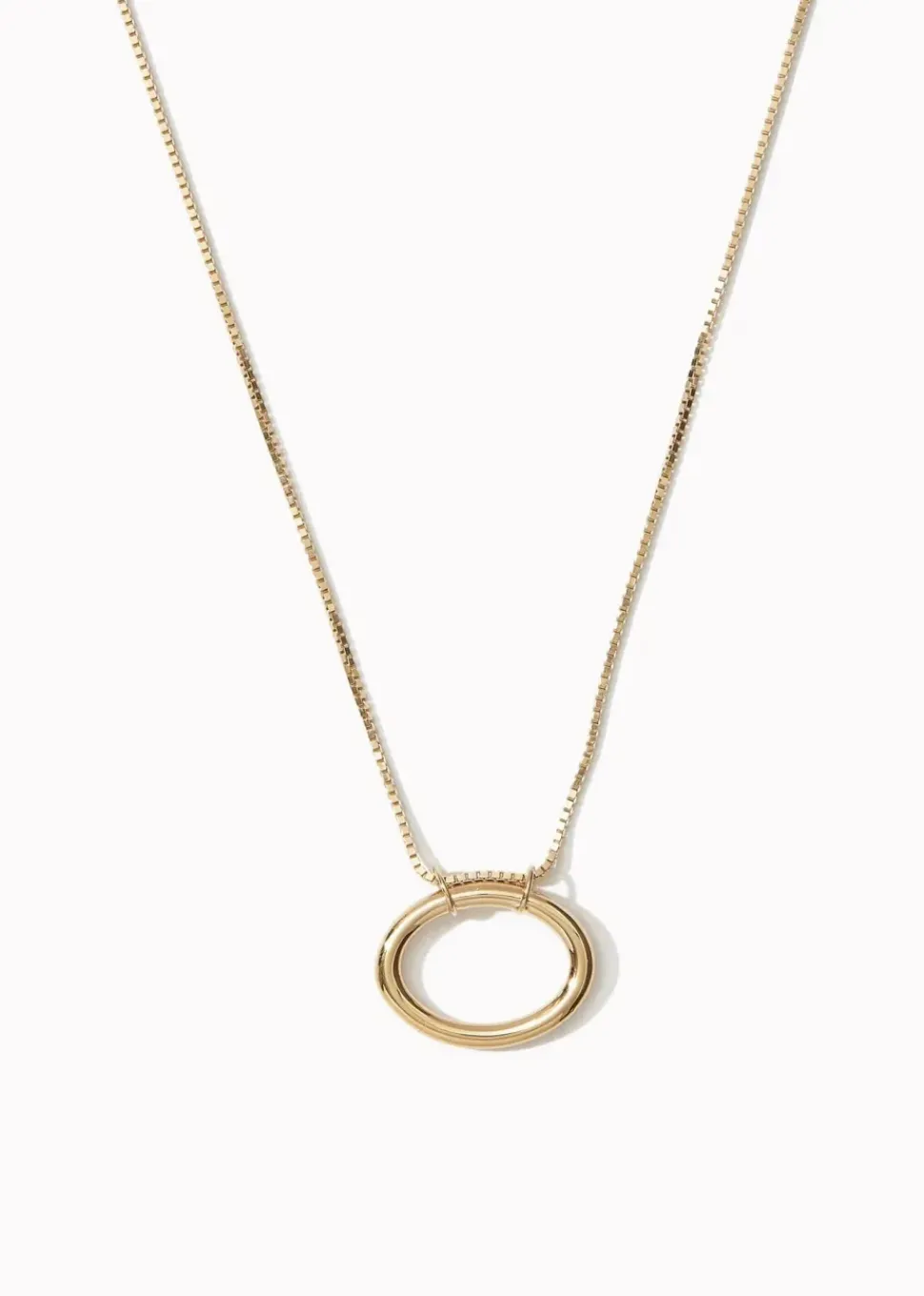 Otiumberg Oval Pendant Necklace in Gold Vermeil