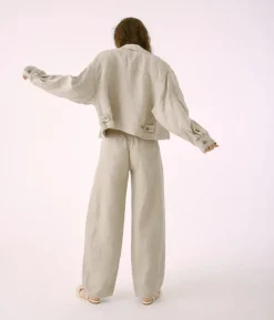 Sayaka Davis Cropped Jacket in Light Taupe