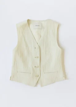 Sayaka Davis Four Button Vest Ivory