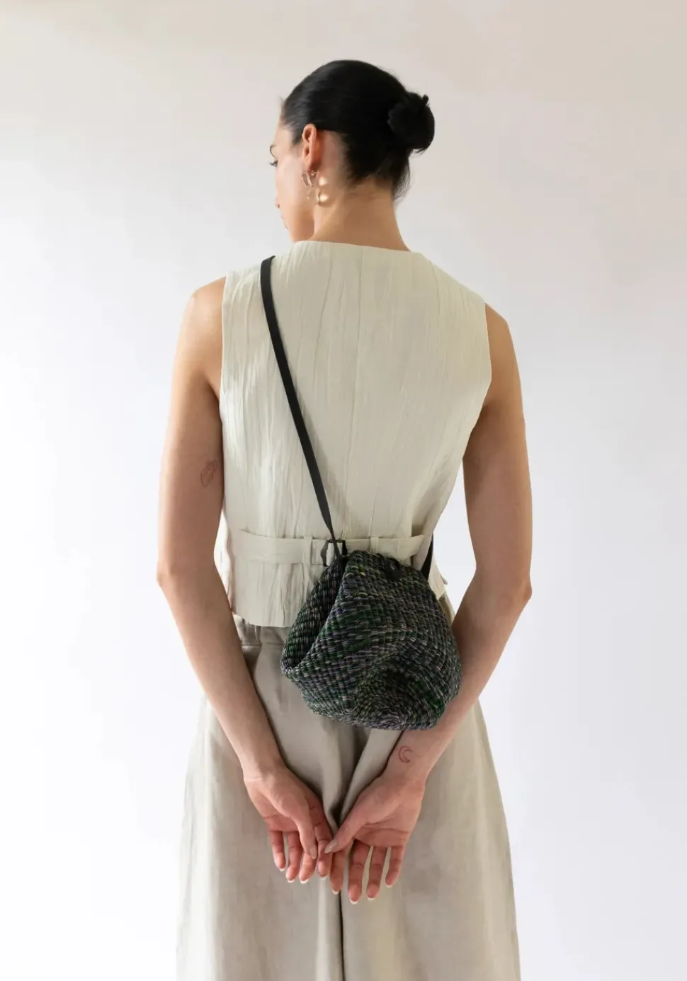 Sayaka Davis Four Button Vest Ivory