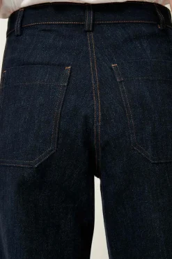 Sessun Cookie High Rise Wide Leg Denim in Dark Indigo