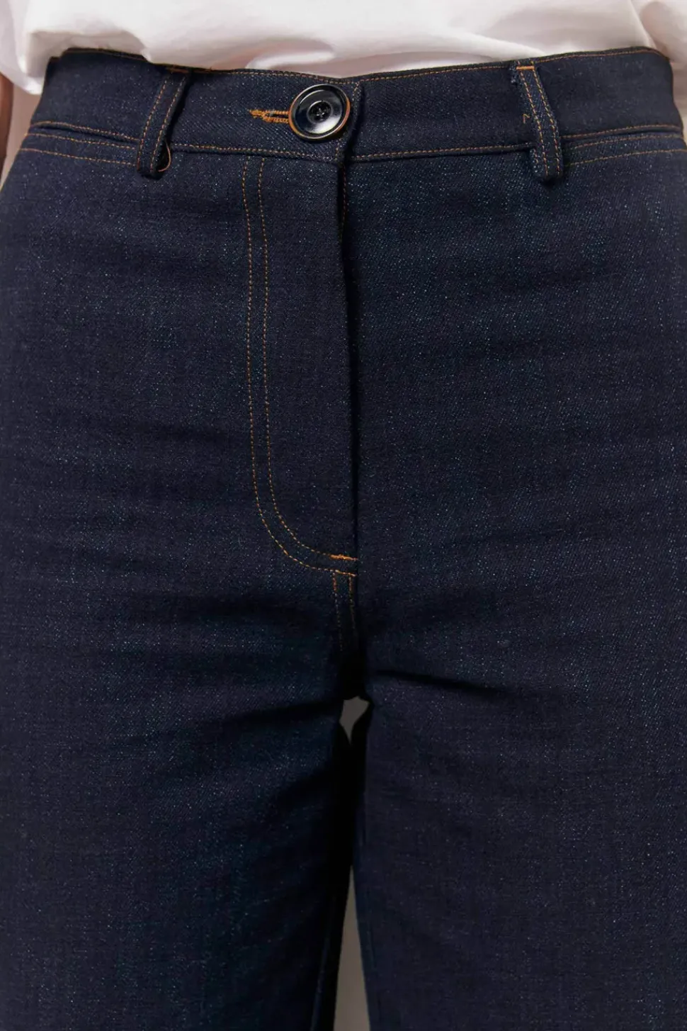 Sessun Cookie High Rise Wide Leg Denim in Dark Indigo