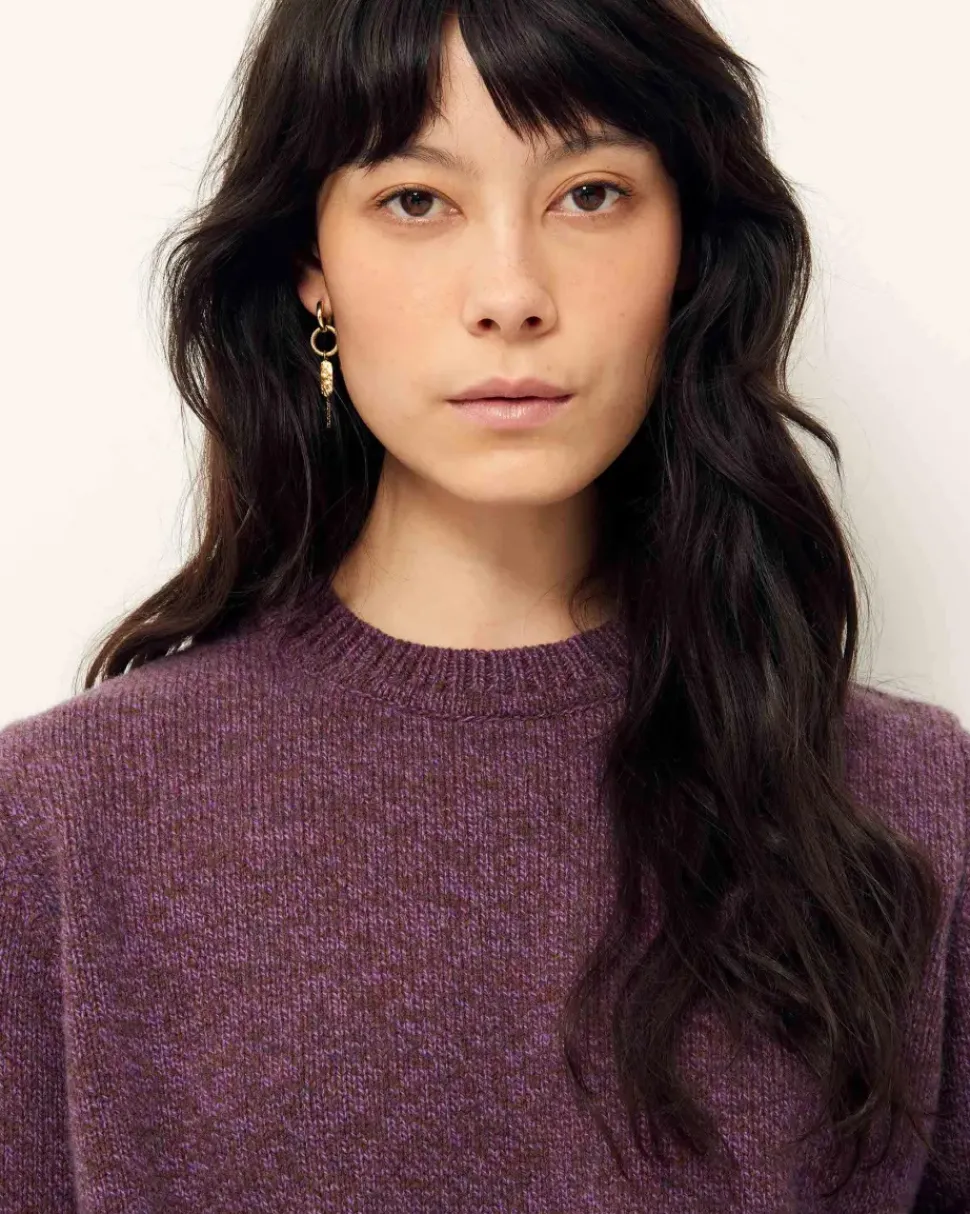 Sessun Silty Sweater Stony Violet