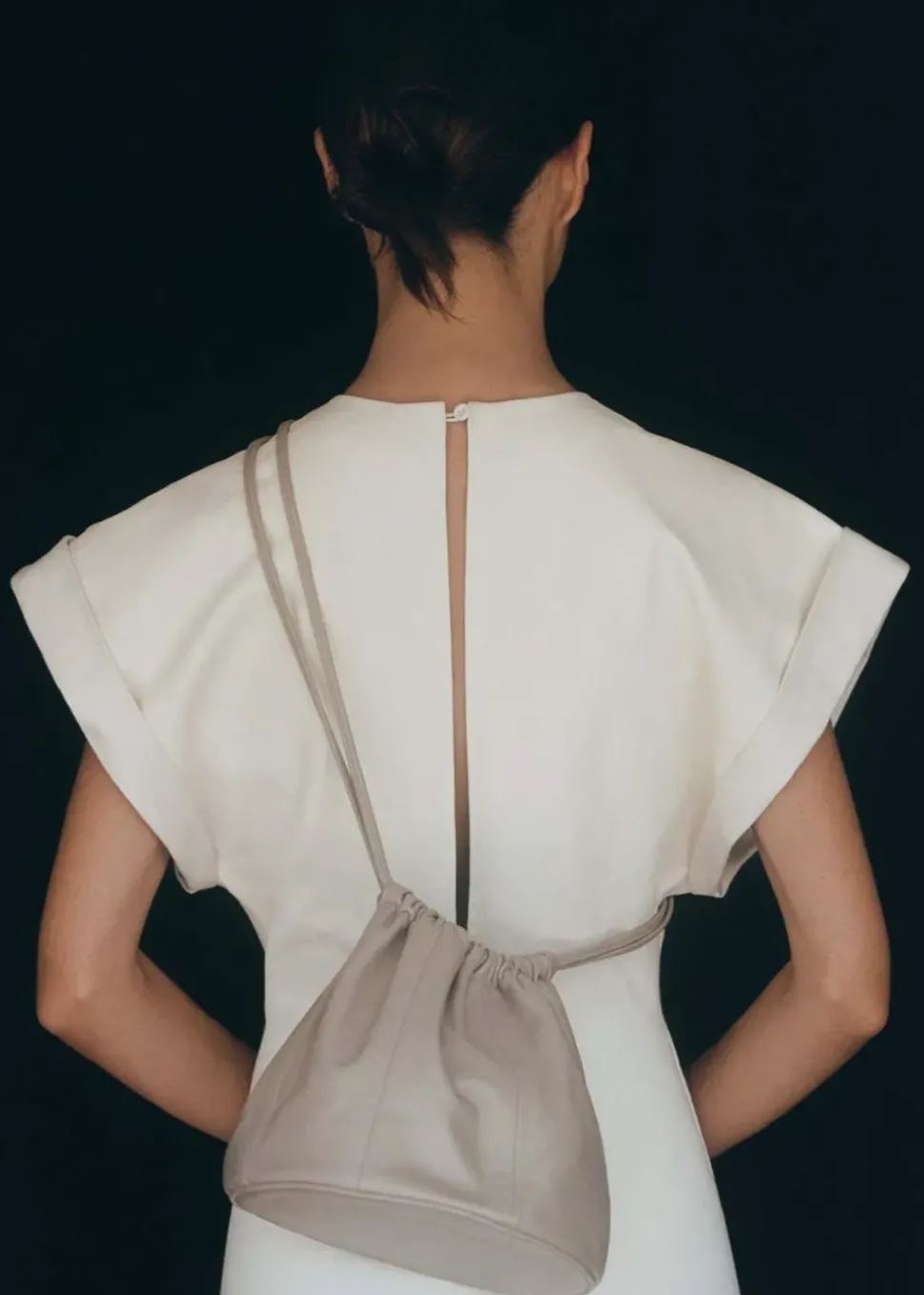 Soft Structure Bucket Bag - Earth