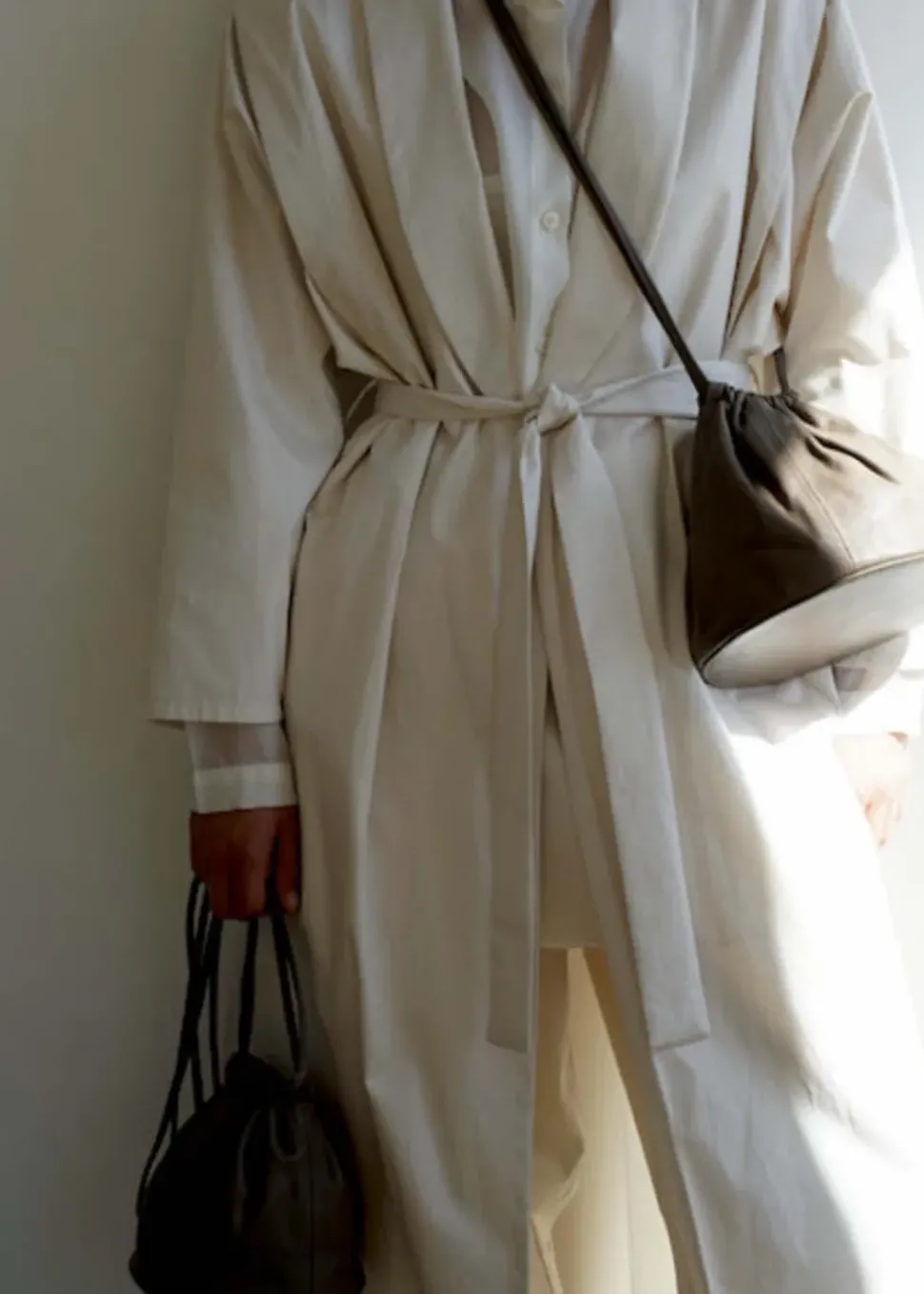 Soft Structure Bucket Bag - Earth