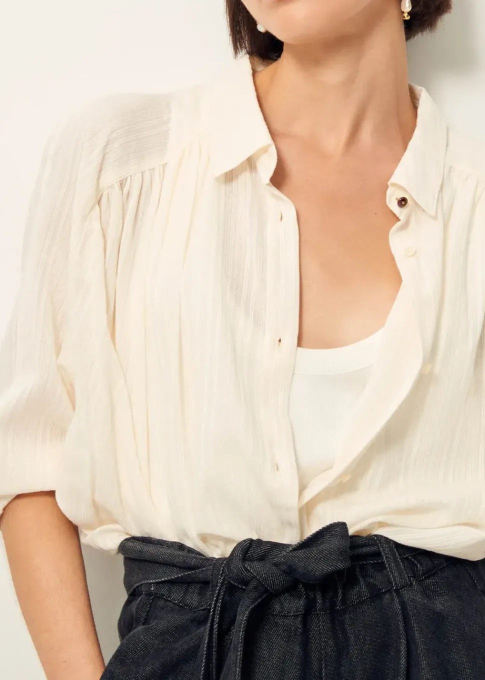 Stael Shirt in Fleur De Sel