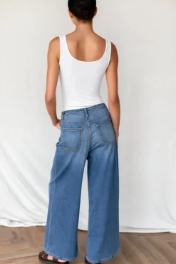 Super Wide Leg - Medium Light Wash