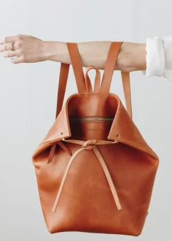 The Folded Leather Backpack Saddle