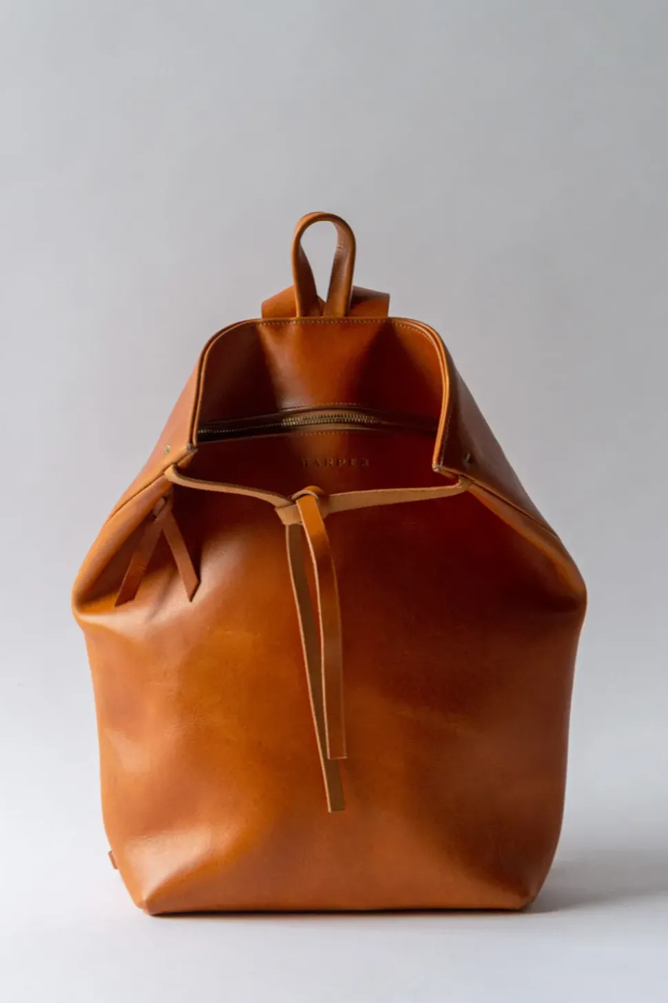 The Folded Leather Backpack Saddle