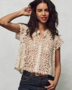 The Great Lattice Top in Cream