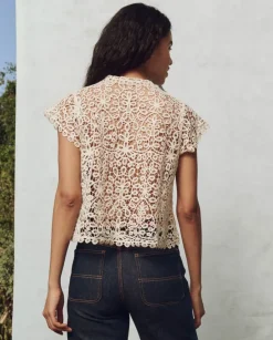 The Great Lattice Top in Cream