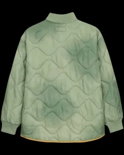 The Great Quilted Liner Jacket Mottled Green
