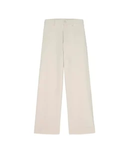 The Great Seafair Wide Leg Jeans Denim in Stone + Black