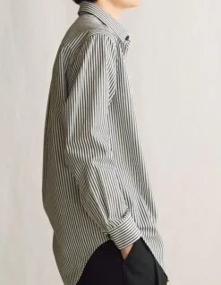 The New Oxford in Black Stripe Cotton