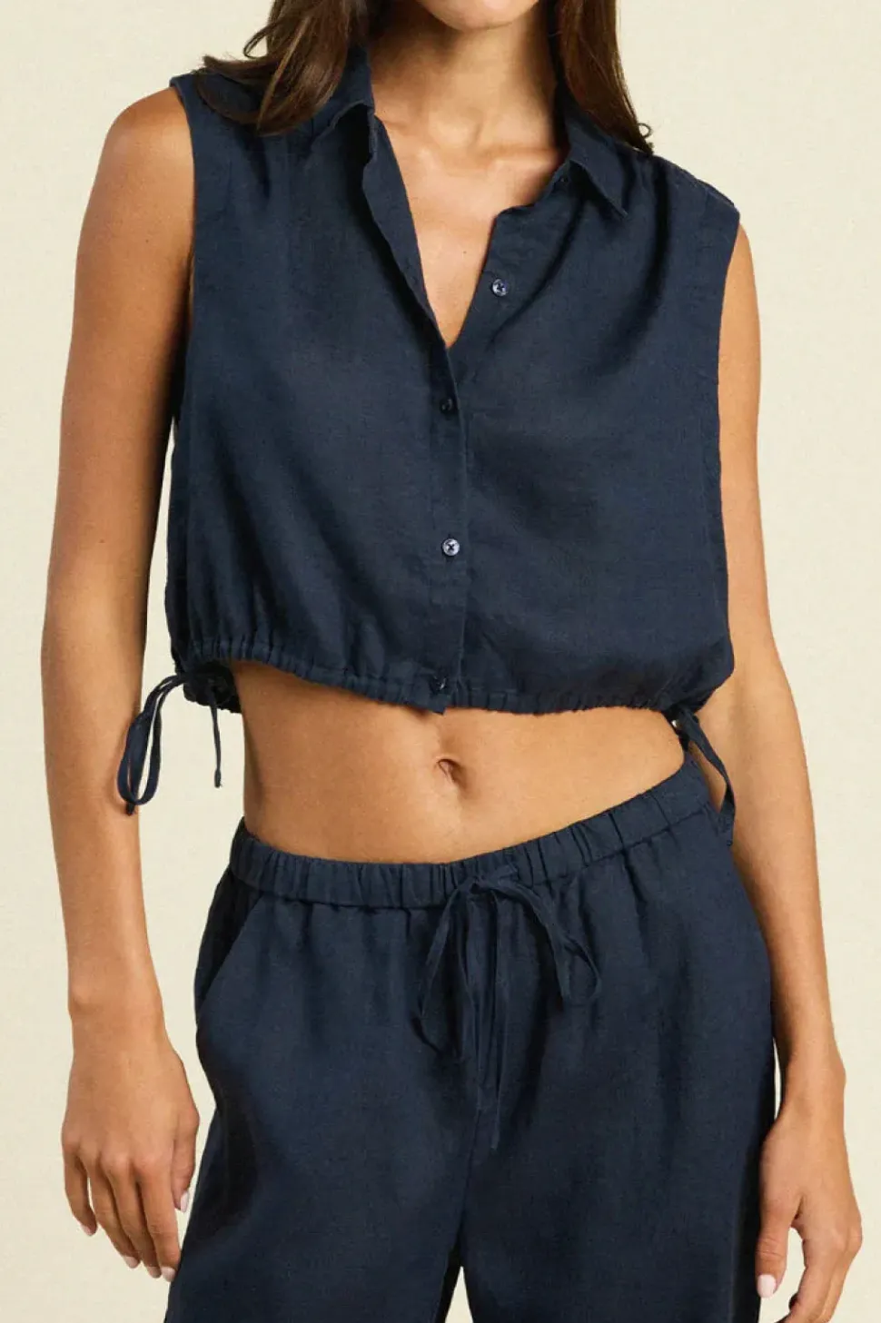 Trovata Ivy Shirt in Navy