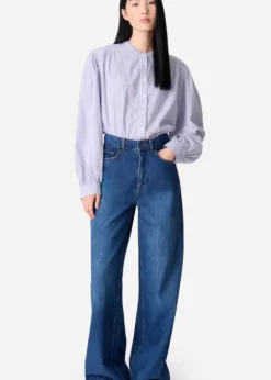 Vanessa Bruno Chouchou Blouse Blue Stripe