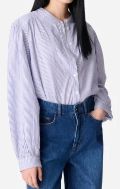 Vanessa Bruno Chouchou Blouse Blue Stripe