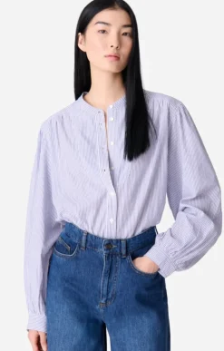 Vanessa Bruno Chouchou Blouse Blue Stripe